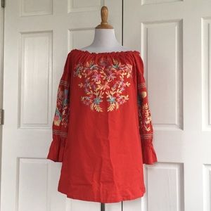 NWT Free people embroidered dress